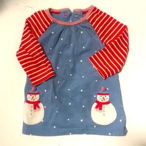 Mini Boden Christmas outfit dress 3-6 M